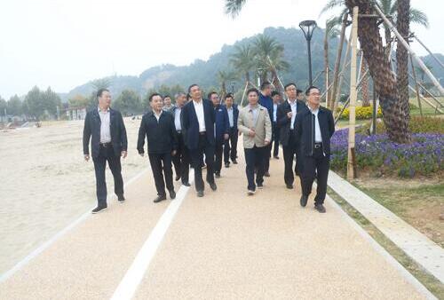 上饒市人大副主任、鄱陽縣縣委書記張禎祥蒞臨新昌南湖西河濕地公園項(xiàng)目